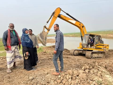 হাওরের বাঁধে কোন গাফিলতি সহ্য করা হবেনা এমপি প্রার্থী সালমা নজির